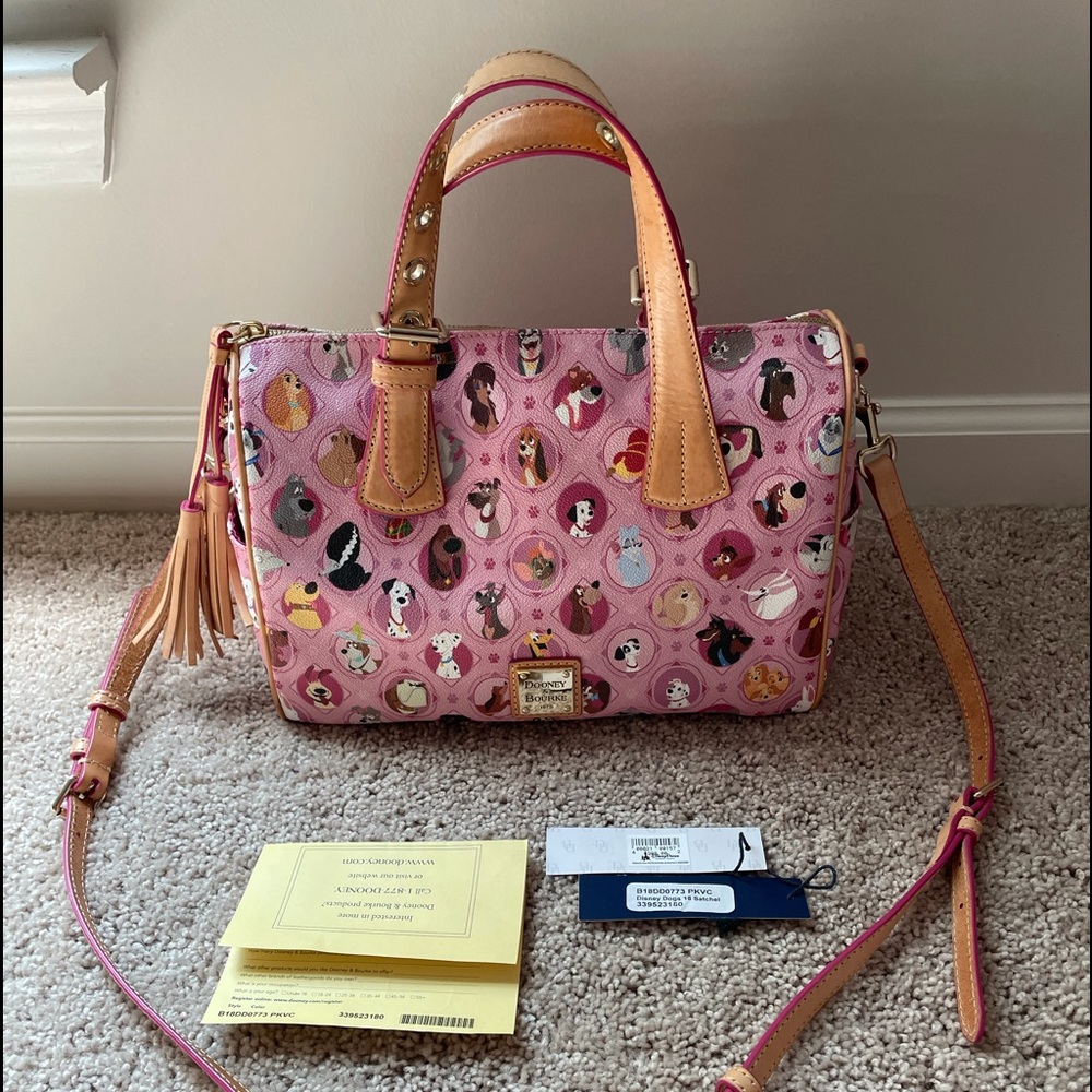 Disney Dogs Pink- Dooney and Burke Satchel.